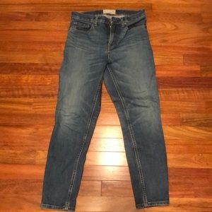 everlane high rise skinny jean 27 ankle